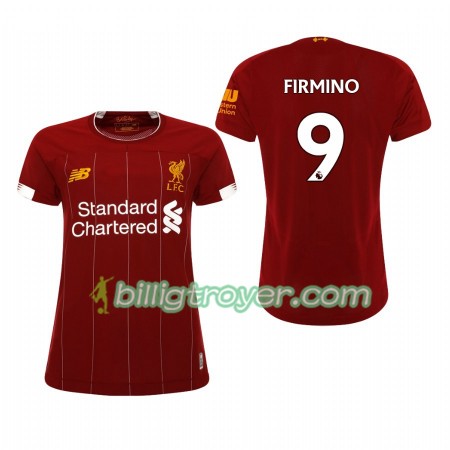 Billige Fotballdrakter Liverpool Roberto Firmino 9 Dame Hjemmedraktsett 2019/20 Kortermet